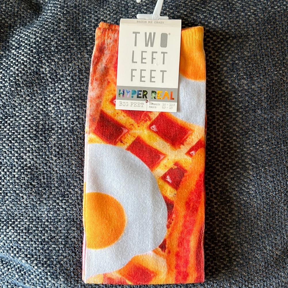 “Two Left Feet - Bacon Me Crazy” socks!